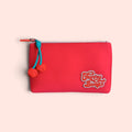 Borsa rossa Emanuela Biffoli Firenze Cherry Bomb con chiusura a cerniera