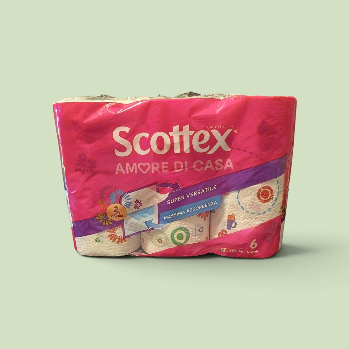 Scottex Amore di Casa, carta da cucina confezione da 6 rotoli